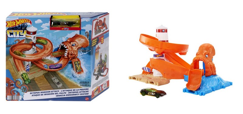 Hot Wheels City Közepes Pálya - Octopus Invasion Attack