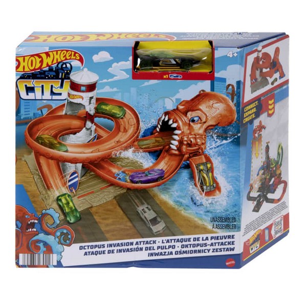Hot Wheels City Közepes Pálya - Octopus Invasion Attack