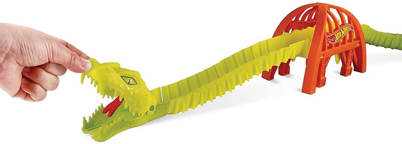 Hot Wheels City Közepes Pálya - Toxic Viper Bridge Attack Pálya Kisautóval