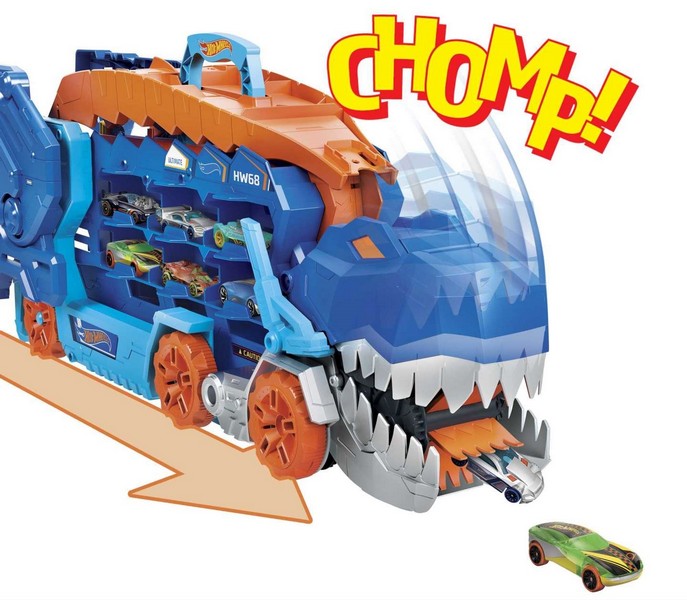 Hot Wheels City Átalakítható Ultimate Autószállító T-Rex