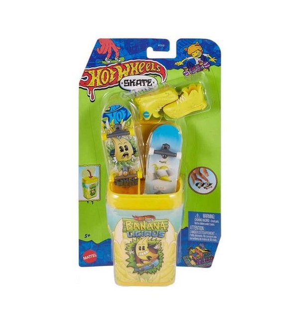 Hot Wheels Fingerboard Gördülő Ízek Duplacsomag - Banana Licious