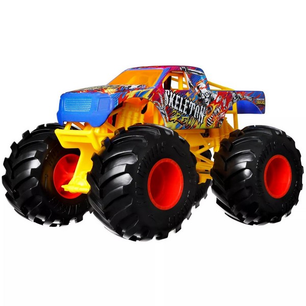 Hot Wheels Monster Trucks 1:24 Autó Skeleton Crew
