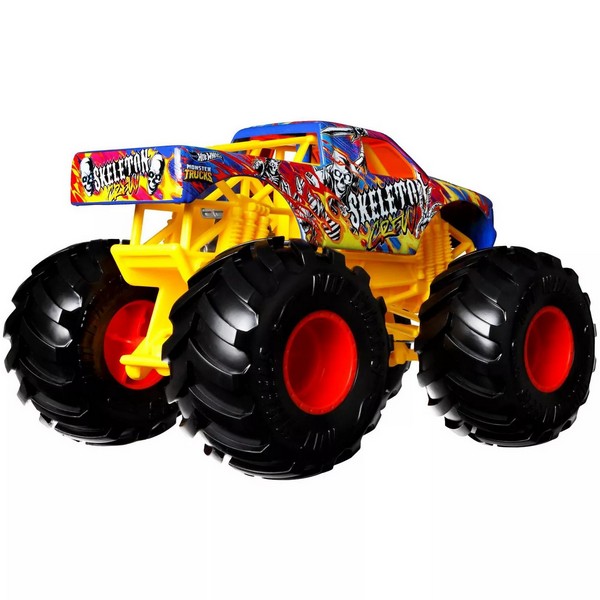 Hot Wheels Monster Trucks 1:24 Autó Skeleton Crew