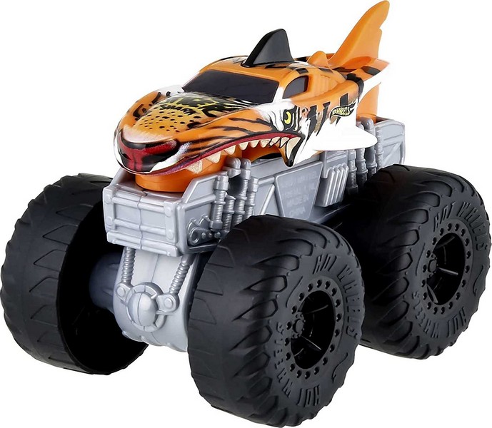 Hot Wheels Monster Trucks 1:43 Fénnyel és Hanggal Tiger Shark