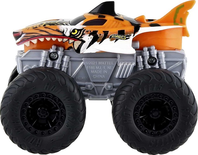Hot Wheels Monster Trucks 1:43 Fénnyel és Hanggal Tiger Shark