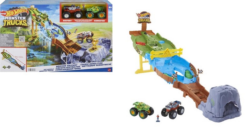 Hot Wheels Monster Trucks Hegyi Szlalom Versenypálya