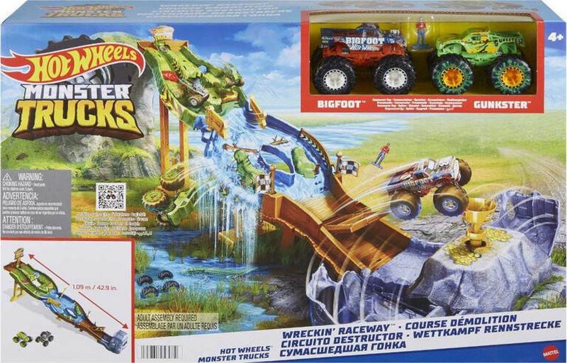 Hot Wheels Monster Trucks Hegyi Szlalom Versenypálya