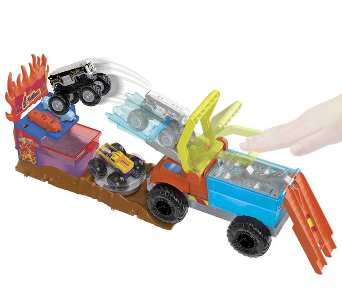 Hot Wheels Monster Trucks Live Aréna - Színváltós 5 Alarm