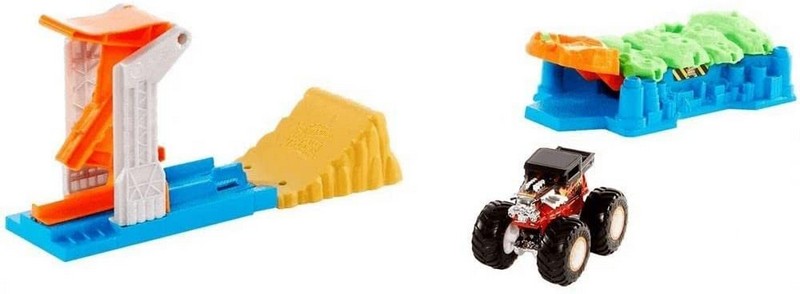 Hot Wheels Monster Trucks Pálya Szett Launch &amp; Bash