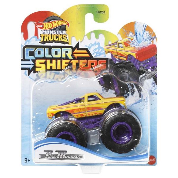 Hot Wheels Monster Trucks Színváltós Autó Pure Muscle