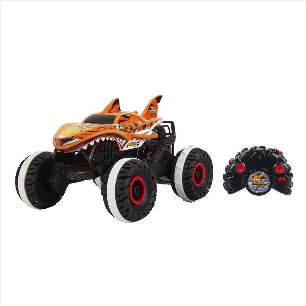 Hot Wheels Monster Trucks Távirányítós Terepmászó Tiger Shark