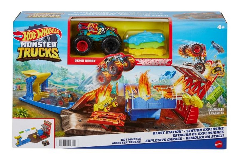 Hot Wheels Monster Trucks Zúzda Parkoló