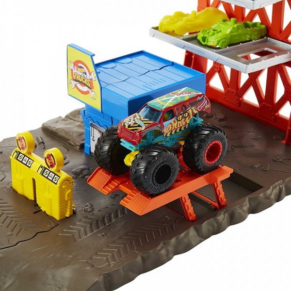 Hot Wheels Monster Trucks Zúzda Parkoló