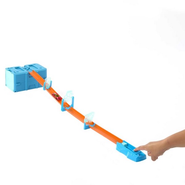 Hot Wheels Track Builder Természeti Erők Ice Crash Playset