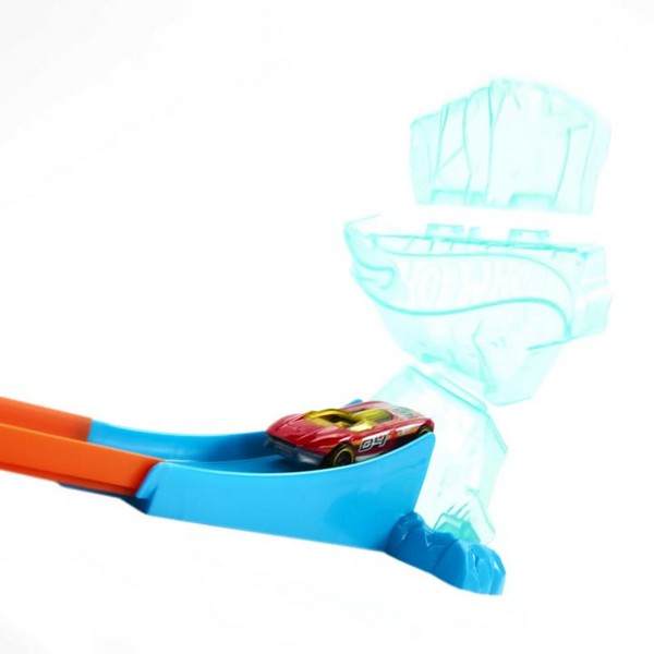 Hot Wheels Track Builder Természeti Erők Ice Crash Playset