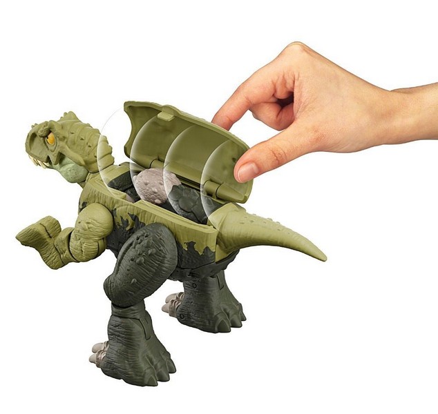 Jurassic World Átalakuló Dinó T-Rex &amp; Ankylosaurus Zöld