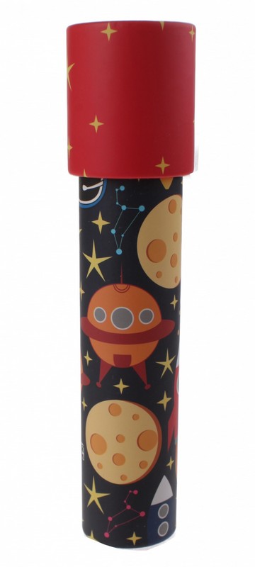 Kaleidoszkóp világűr mintával 19 cm, többféle
