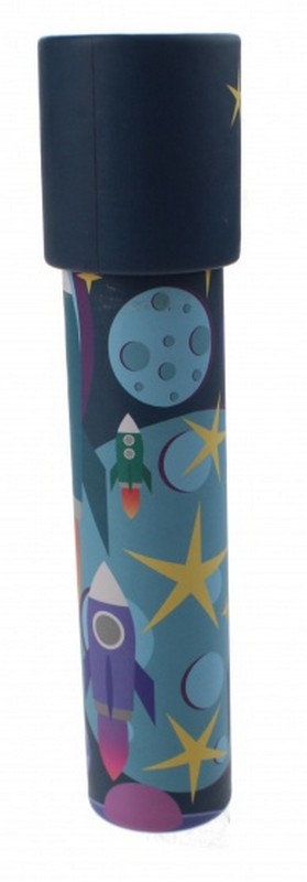 Kaleidoszkóp világűr mintával 19 cm, többféle