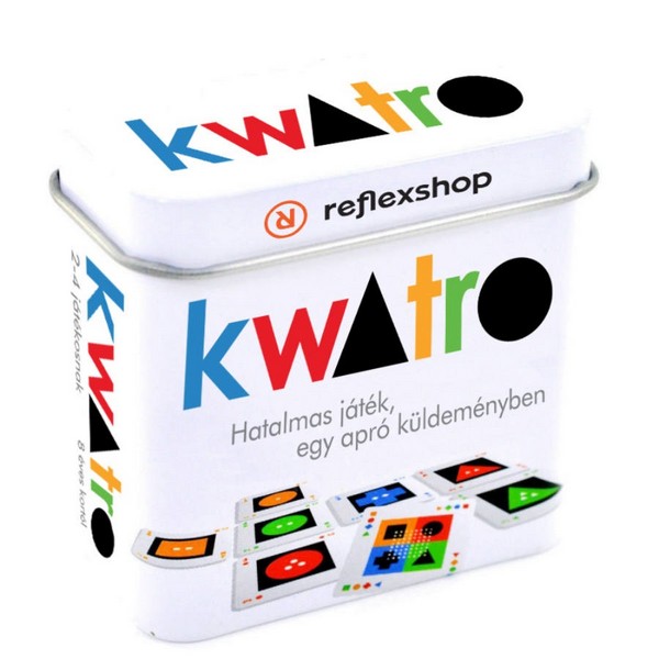 Kwatro társasjáték, blisteres csomagolás