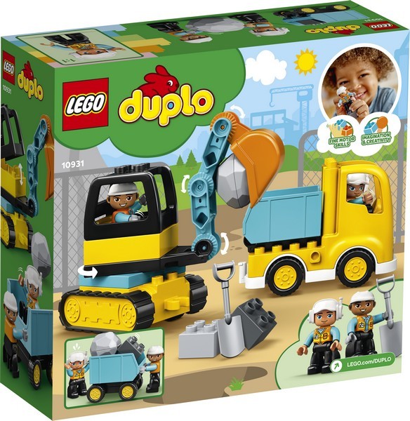 LEGO DUPLO 10931 Teherautó és lánctalpas exkavátor
