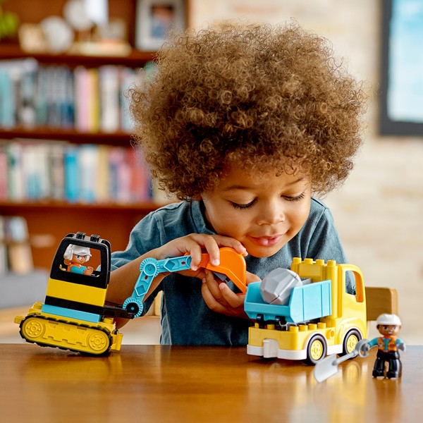 LEGO DUPLO 10931 Teherautó és lánctalpas exkavátor