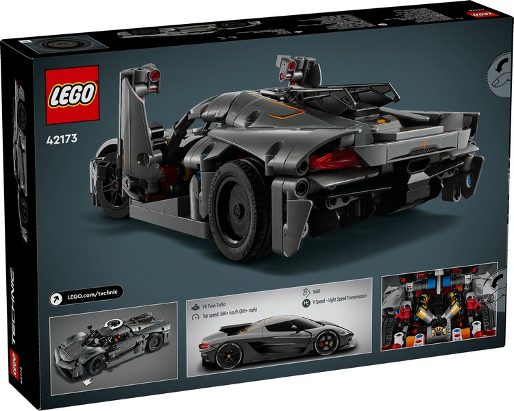 LEGO Technic 42173 Koenigsegg Jesko Absolut Szürke Hiperautó