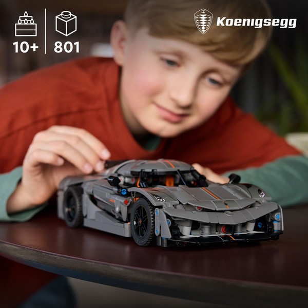 LEGO Technic 42173 Koenigsegg Jesko Absolut Szürke Hiperautó