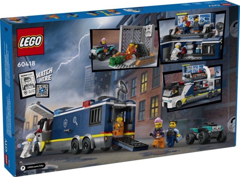 LEGO City 60418 Rendőrségi Mozgó Bűnügyi Labor
