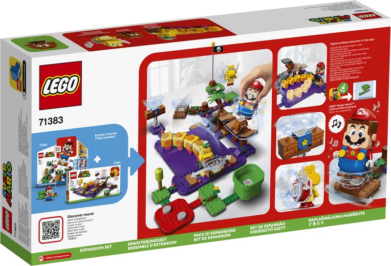 LEGO Super Mario 71383 Wiggler Mérgező mocsara kiegészítő szett
