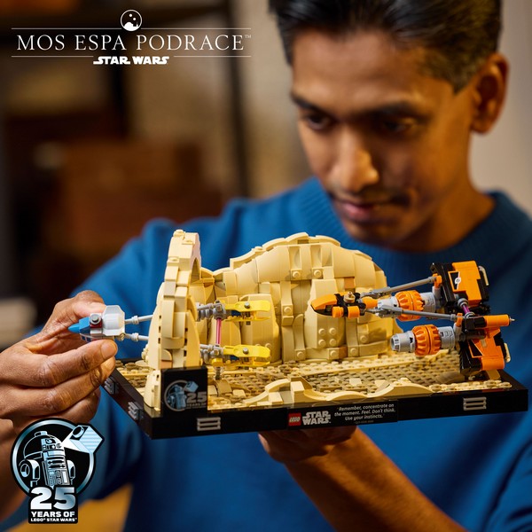 LEGO Star Wars 75380 Mos Espa fogatverseny dioráma