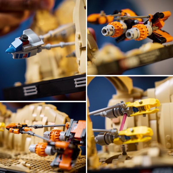 LEGO Star Wars 75380 Mos Espa fogatverseny dioráma