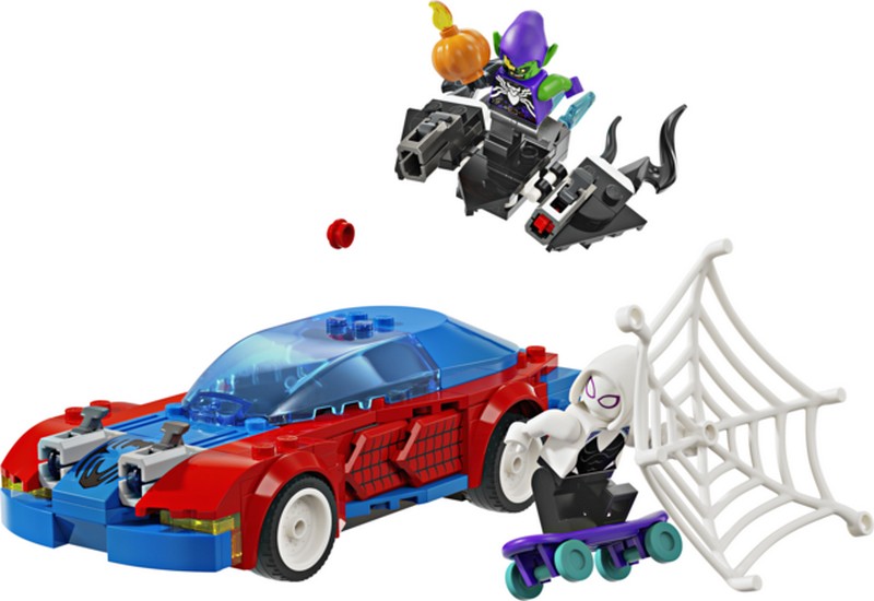LEGO Super Heroes 76279 Pókember Versenyautó &amp; Venomizált Zöld Manó