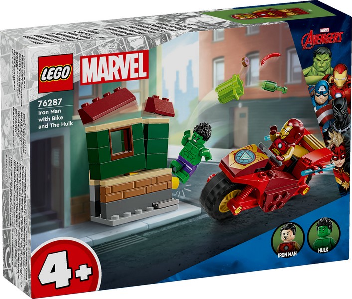 LEGO Super Heroes 76287 Vasember Motorral És Hulk