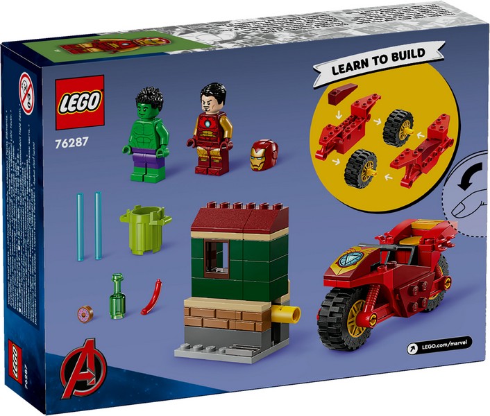 LEGO Super Heroes 76287 Vasember Motorral És Hulk