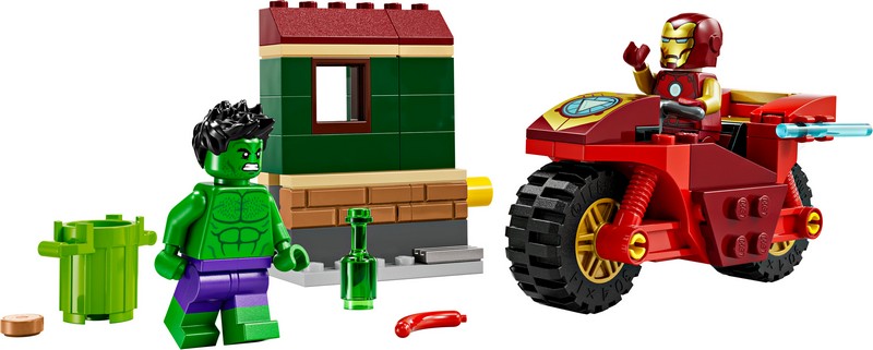 LEGO Super Heroes 76287 Vasember Motorral És Hulk