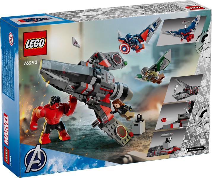LEGO 76292 Amerika Kapitány Vs. Vörös Hulk Csata
