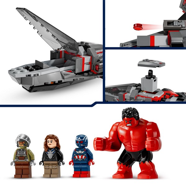 LEGO 76292 Amerika Kapitány Vs. Vörös Hulk Csata