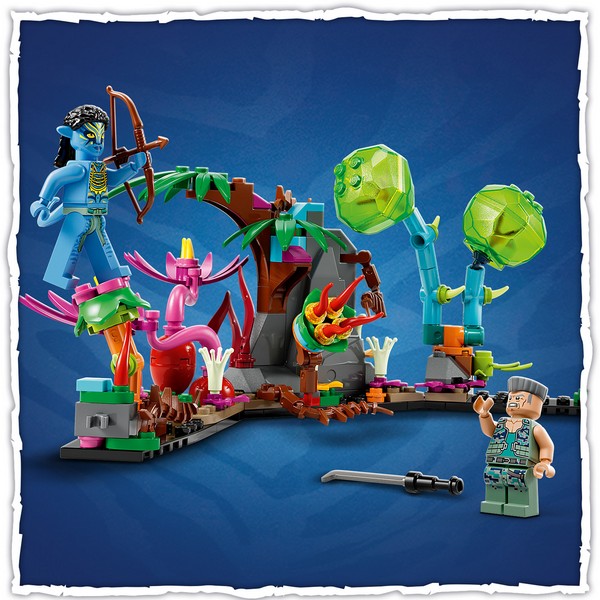 LEGO Avatar 75571 Neytiri és Thanator az  AMP Suit-os Quaritch ellen