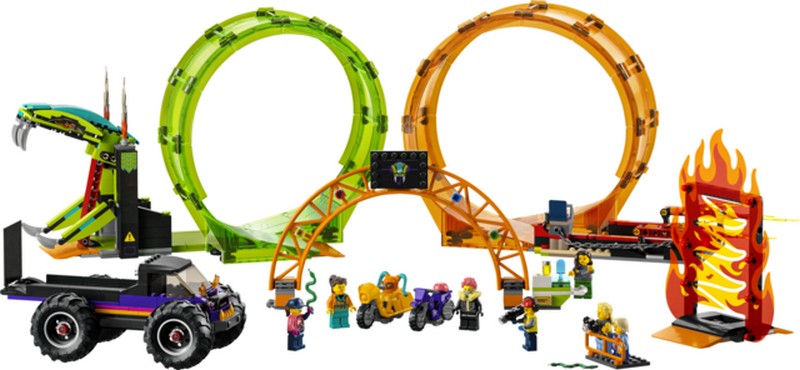 LEGO City 60339 Kaszkadőr aréna dupla hurokkal