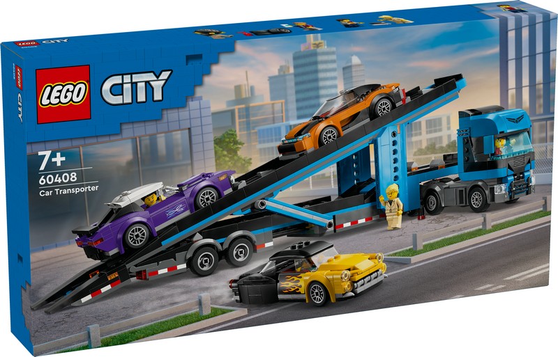 LEGO City 60408 Autószállító kamion sportautókkal