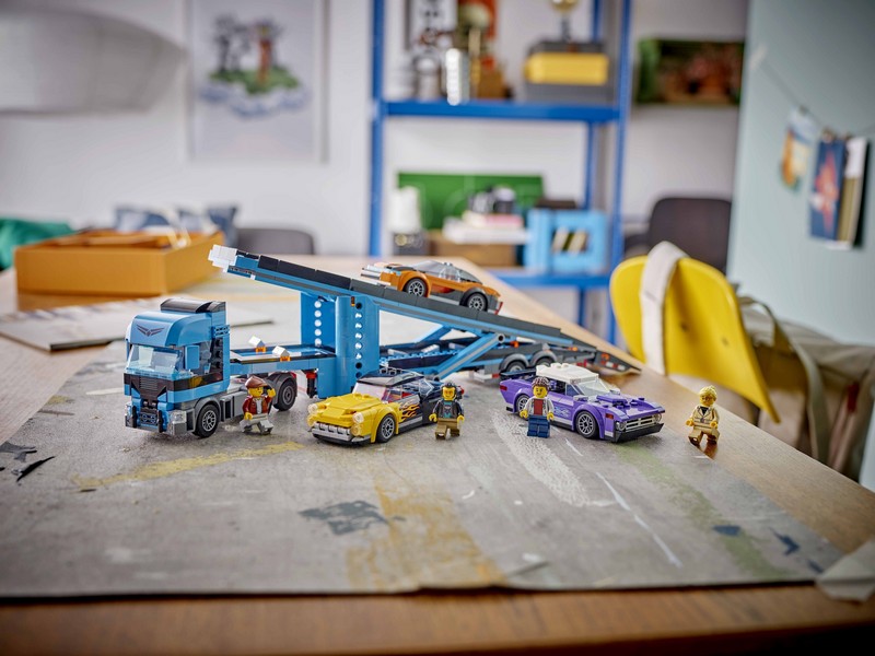 LEGO City 60408 Autószállító kamion sportautókkal