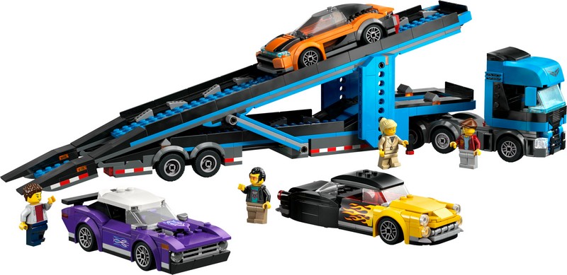 LEGO City 60408 Autószállító kamion sportautókkal