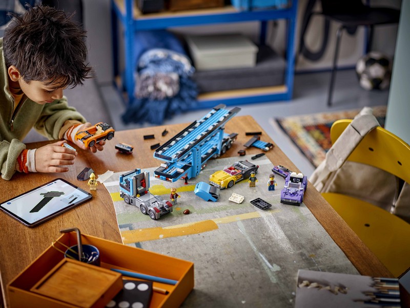 LEGO City 60408 Autószállító kamion sportautókkal