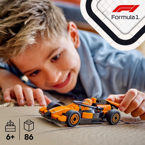 LEGO City 60442 F1®-es pilóta McLaren versenyautóval