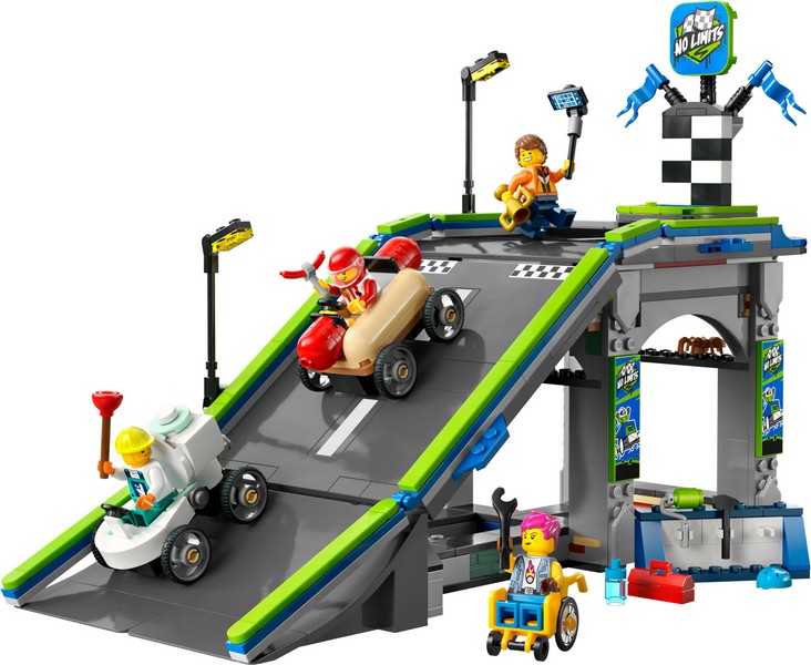 LEGO City 60460 Határok Nélkül: Versenypálya Rámpákkal