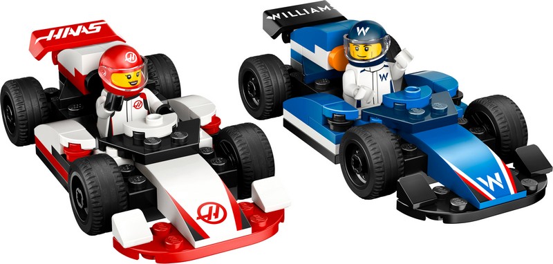 LEGO City 60464 F1®-es Williams Racing és Haas F1® versenyautó