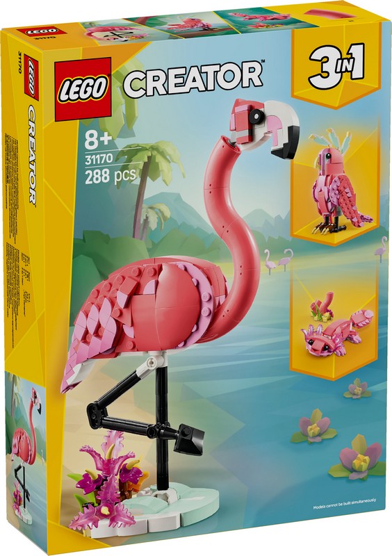 LEGO Creator 31170 Vadállatok: Rózsaszín Flamingó