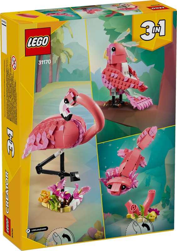 LEGO Creator 31170 Vadállatok: Rózsaszín Flamingó