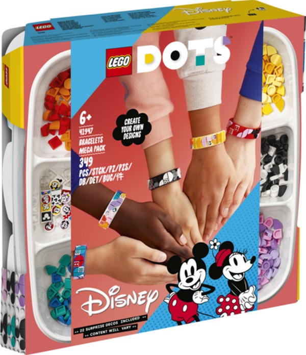 LEGO DOTS 41947 Mickey és barátai karkötők óriáscsomag