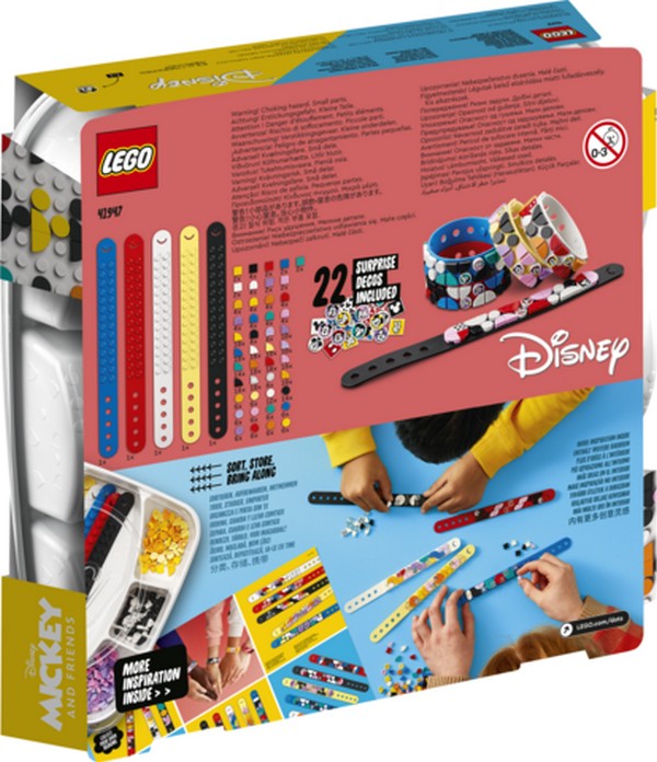 LEGO DOTS 41947 Mickey és barátai karkötők óriáscsomag